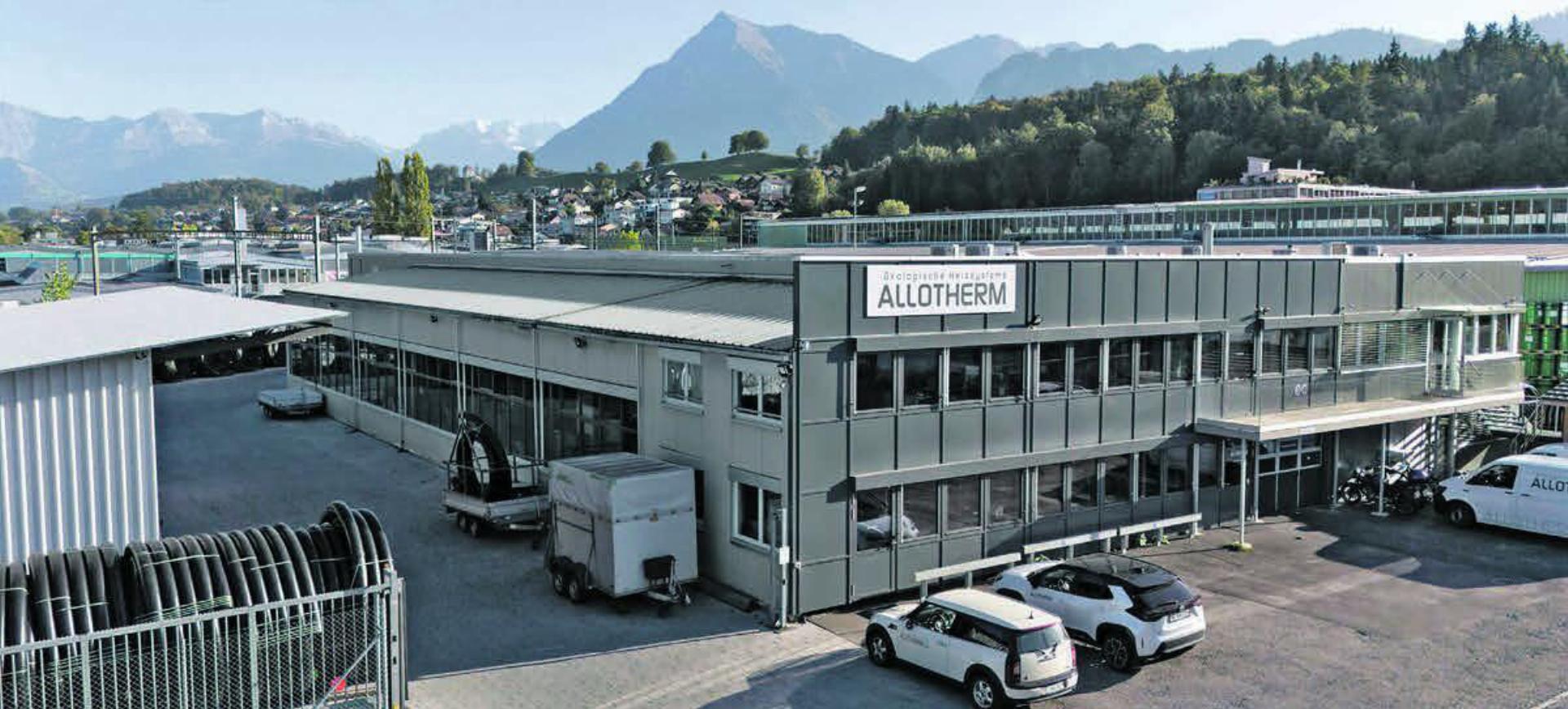 Hauptsitz in Gwatt. Die Allotherm hat weitere Standorte in Biel, Baselland sowie in der Zentral- und Ostschweiz. Bilder: zvg
