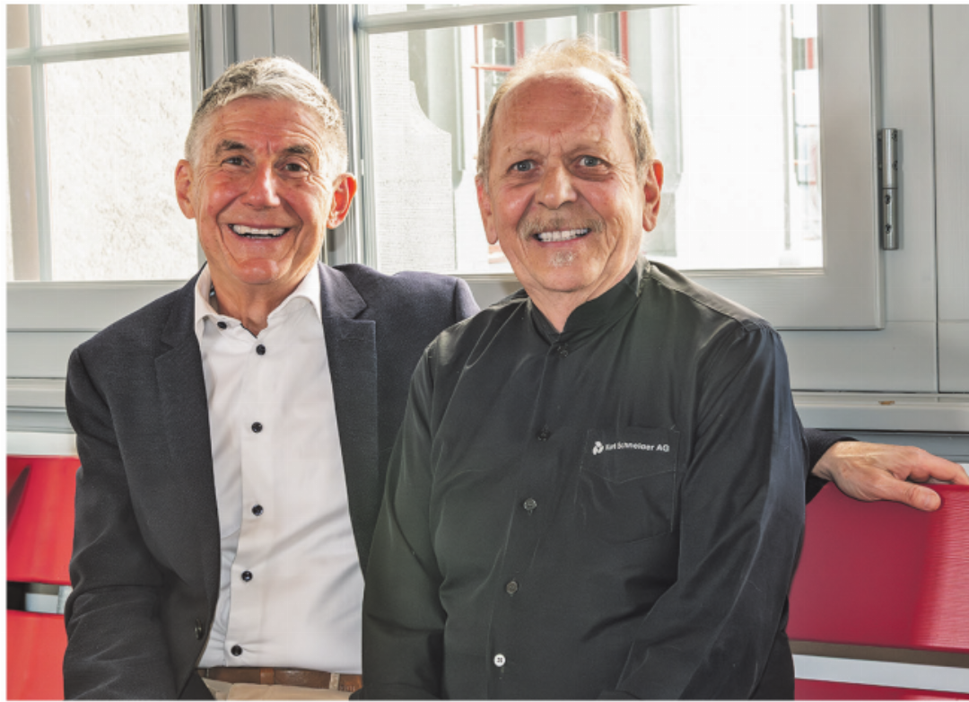 Felix Bangerter (links) und Gerhard Schneider verbindet eine langjährige Zusammenarbeit. Felix Bangerter (links) und Gerhard Schneider verbindet eine langjährige Zusammenarbeit.