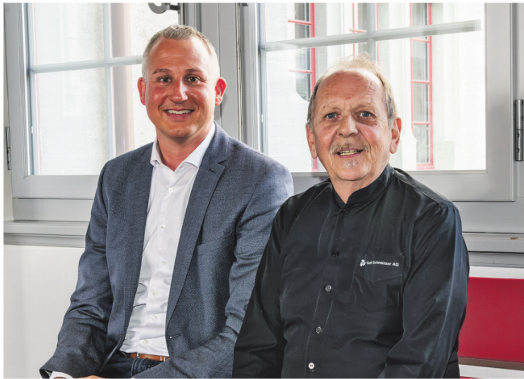 Eigentümer Gerhard Schneider (rechts) und der neue Geschäftsführer Christian Berger. Eigentümer Gerhard Schneider (rechts) und der neue Geschäftsführer Christian Berger.