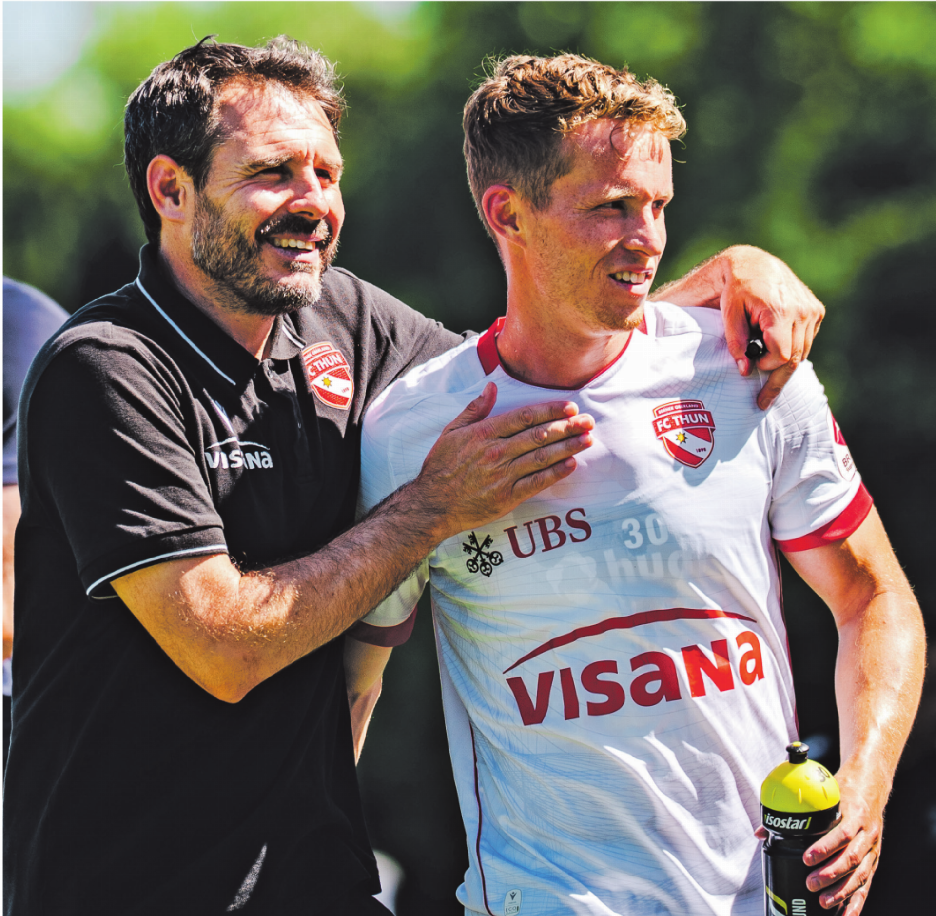 Zwei neue Gesichter beim FC Thun: Trainer Privitelli und Mittelfeldspieler Nico Maier. Bilder: zvg - Das Bild wird blockiert. – Möglicherweise durch einen aktiven Adblocker.