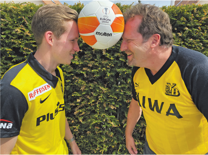Nico und Vater Daniel Maier haben beide eine YB-Vergangenheit. Bild: Pierre Benoit Nico und Vater Daniel Maier haben beide eine YB-Vergangenheit. Bild: Pierre Benoit