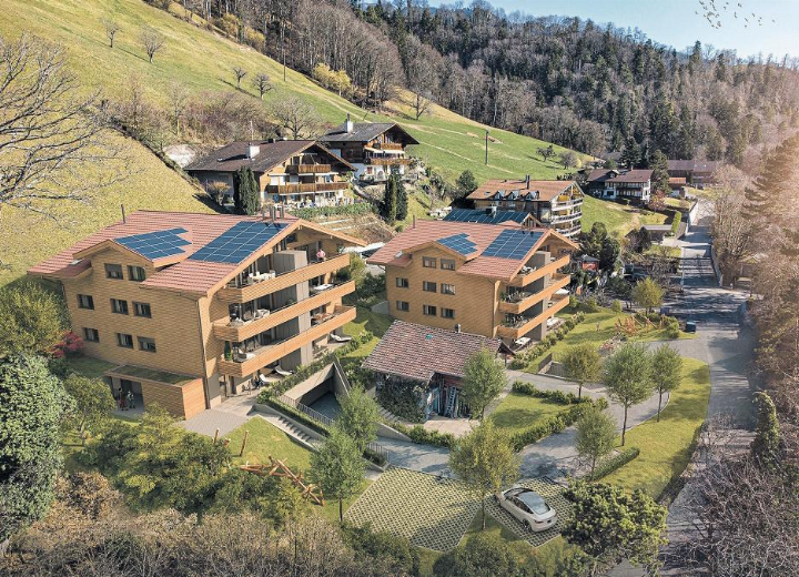 Die Architektur fügt sich perfekt in die Umgebung ein. Bilder: Visualisierung/zvg Die Architektur fügt sich perfekt in die Umgebung ein. Bilder: Visualisierung/zvg