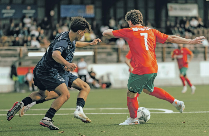 Arb Lulaj zieht ab und trifft zum 1:0. Bild: Luca Aebersold Arb Lulaj zieht ab und trifft zum 1:0. Bild: Luca Aebersold